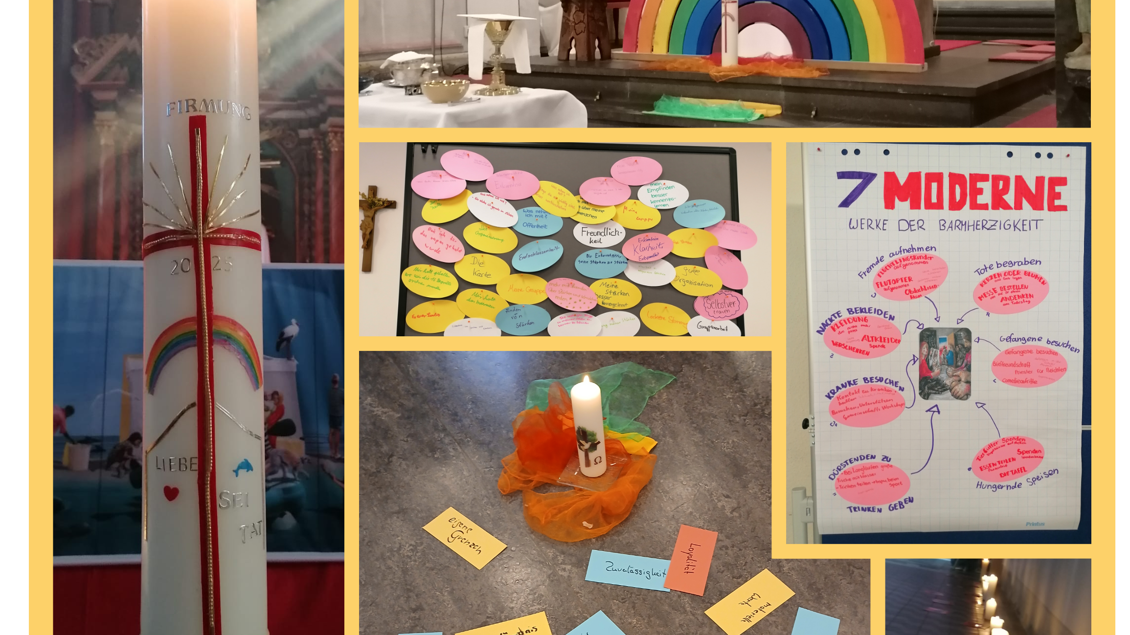 Firmung Collage