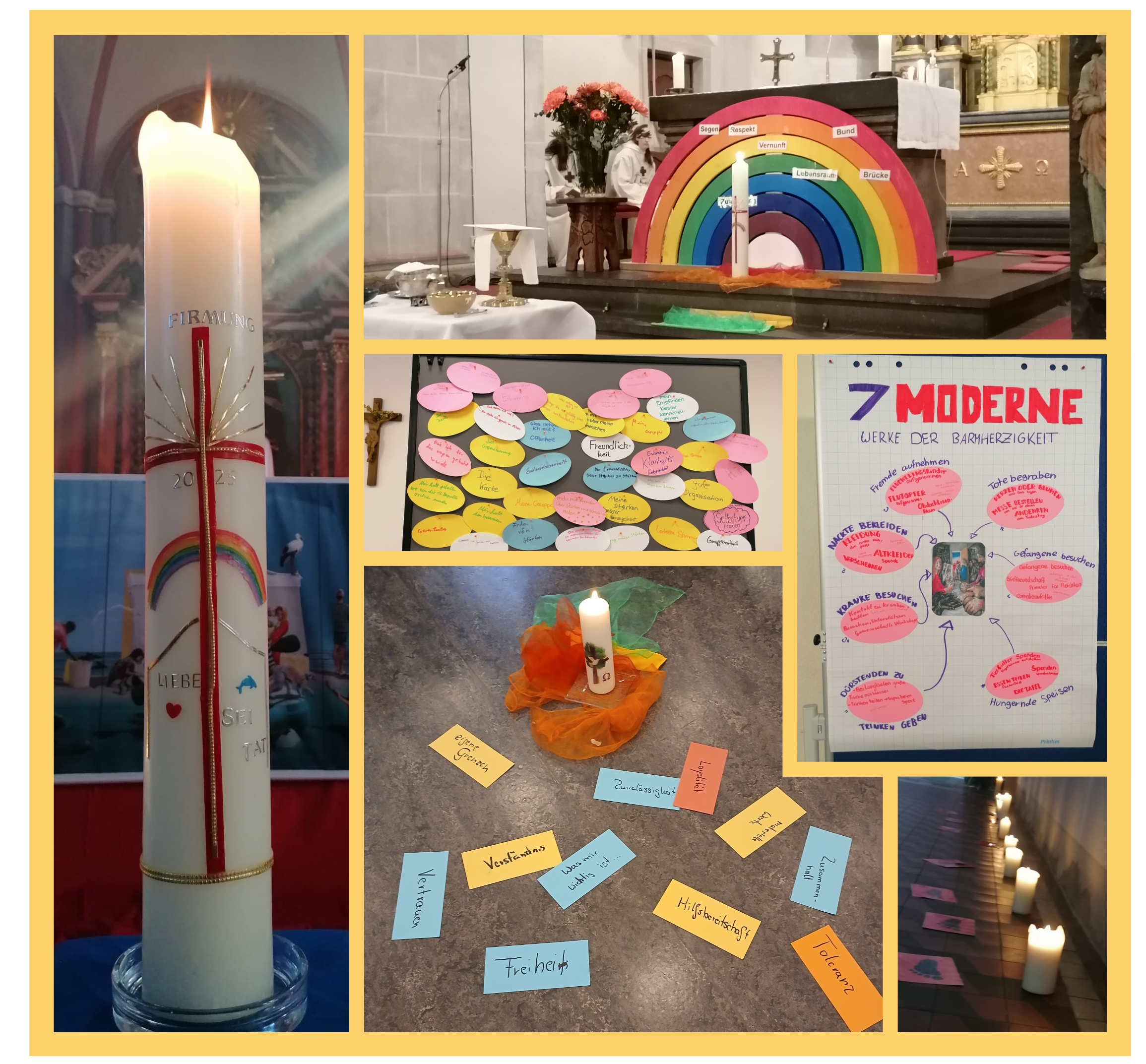 Firmung Collage